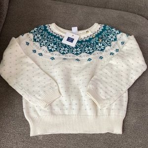 Janie and Jack ski chalet sweater Size 6 NWT